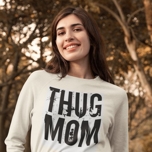 THUG MAMA FUNNY Mütter Tag T - Shirt