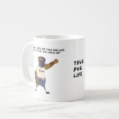 Thug Mops Life "Bruno" Tasse (Vorderseite Links)