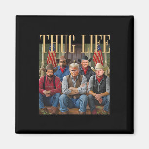 Thug Trump Vance Kennedy Elon für Life Graphic Magnet
