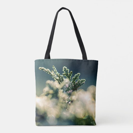 Thuja Winter Ice Crystals Tasche (Rückseite)