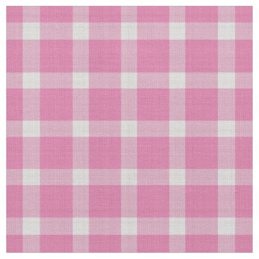 Thulian Rosa Gingham Karo Stoff (Nahaufnahme)