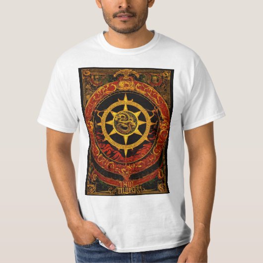 Thulsa Doom Schlange Logo Schlange Schlange Sonnen T-Shirt (Vorderseite)