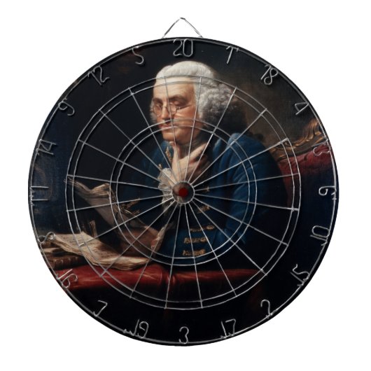 Thumb Portrait, Benjamin Franklin Gründungsvater Dartscheibe (vorne)