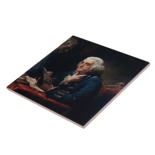 Thumb Portrait, Benjamin Franklin Gründungsvater Fliese (Seite)