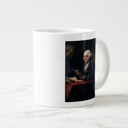Thumb Portrait, Benjamin Franklin Gründungsvater Jumbo-Tasse (Vorderseite Rechts)