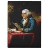 Thumb Portrait, Benjamin Franklin Gründungsvater Klemmbrett (Rückseite)