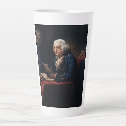 Thumb Portrait, Benjamin Franklin Gründungsvater Milchtasse (Vorderseite)
