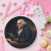 Thumb Portrait, Benjamin Franklin Gründungsvater Pappteller (Party)