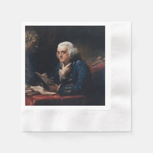 Thumb Portrait, Benjamin Franklin Gründungsvater Serviette (Vorderseite)