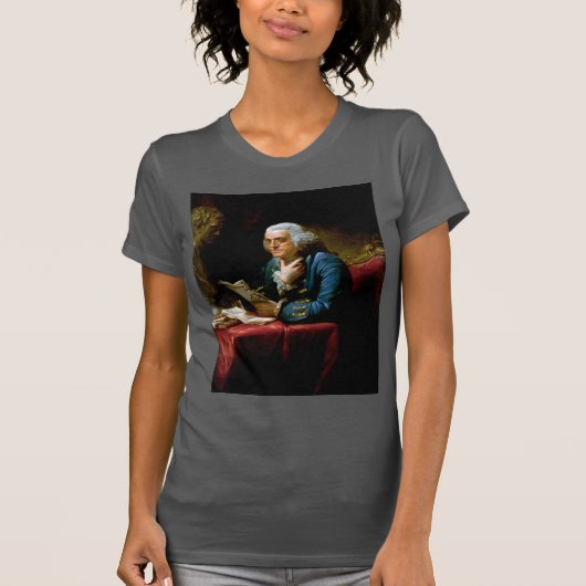 Thumb Portrait, Benjamin Franklin Gründungsvater T-Shirt (Vorderseite)
