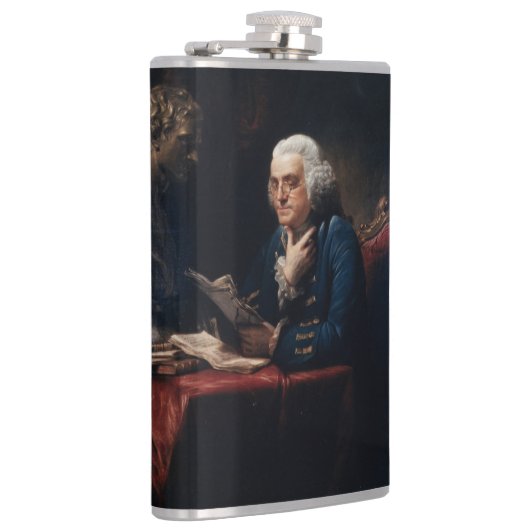 Thumb Portrait Benjamin Franklin im Weißen Haus Flachmann (Rechts)