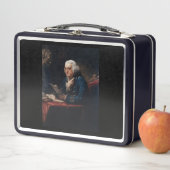 Thumb Portrait Benjamin Franklin im Weißen Haus Metall Brotdose (Beispiel)