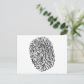 Thumb Print Postkarte (Stehend Vorderseite)
