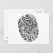 Thumb Print Postkarte (Vorne/Hinten)