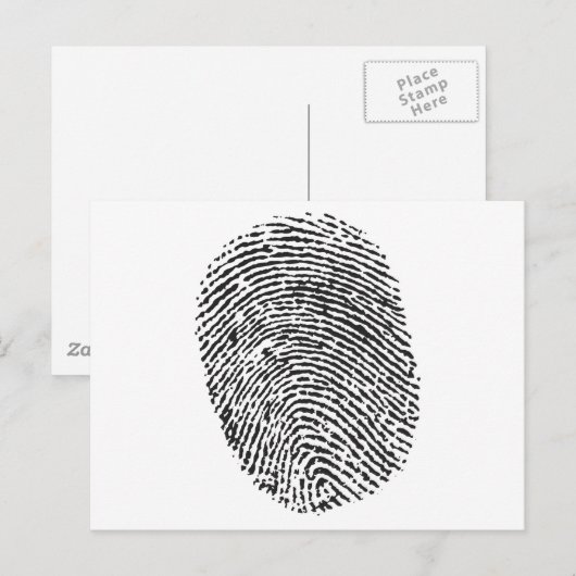 Thumb Print Postkarte (Vorne/Hinten)