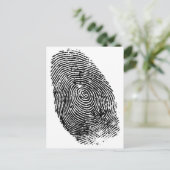 Thumb Print Postkarte (Stehend Vorderseite)