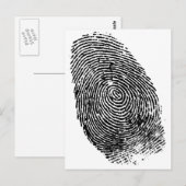 Thumb Print Postkarte (Vorne/Hinten)