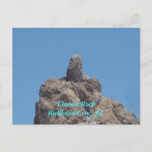 Thumb RockBullhead City, AZ Postkarte (Vorderseite)