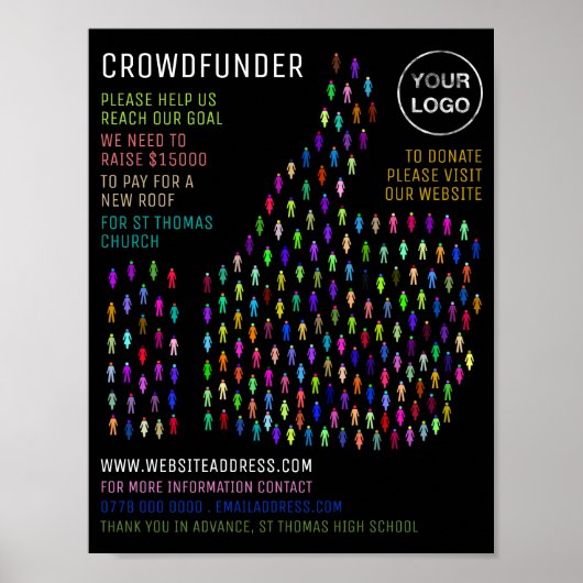Thumb Signal Design, Crowdfunder, Crowdfunding Poster (Vorne)