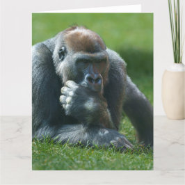 Thumb Sind zum Kotzen Gorilla Dankeskarte