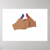 Thumb War Luchadores Poster (Vorne)