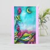 THUMBELINA, BABY DUSCHE EINLADUNG (Stehend Vorderseite)