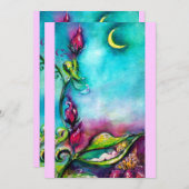 THUMBELINA, BABY DUSCHE EINLADUNG (Vorne/Hinten)