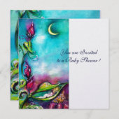 THUMBELINA, blaues, rosa, weißes Eis, metallisch Einladung (Vorne/Hinten)