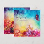 THUMBELINA, BLUME BASKET UND SCHALTFLÄCHE ANKÜNDIGUNG (Vorne/Hinten)