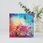 THUMBELINA, BLUME BASKET UND SCHALTFLÄCHE ANKÜNDIGUNG (Stehend Vorderseite)