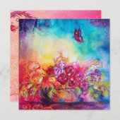 THUMBELINA,BLUME BASKET UND SCHALTFLÄCHE ANKÜNDIGUNG (Vorne/Hinten)