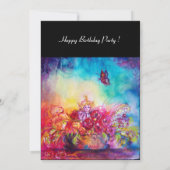 THUMBELINA, BLUME BASKET UND SCHALTFLÄCHE EINLADUNG (Rückseite)