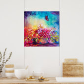 THUMBELINA, BLUME BASKET UND SCHALTFLÄCHE POSTER (Küche)