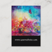 THUMBELINA, BLUME BASKET UND SCHALTFLÄCHE VISITENKARTE (Rückseite)