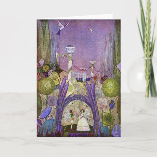 Thumbelina Fairy Tale Illustrationskarte Karte (Vorderseite)