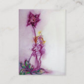 THUMBELINA MIT LILA BLUME VISITENKARTE (Rückseite)