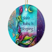 THUMBELINA PINK RUBY HERZMONOGRAM TÜR-HANGER KERAMIK ORNAMENT (Links)