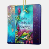 THUMBELINA PINK RUBY HERZMONOGRAM TÜR-HANGER KERAMIKORNAMENT (Links)