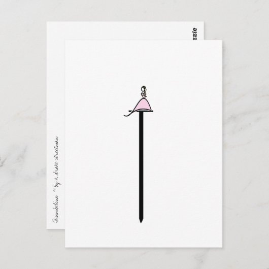 Thumbelina Postkarte (Vorne/Hinten)