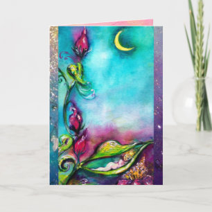 THUMBELINA SCHLAFEN IM MONLIGHT/ROSE BASKET KARTE