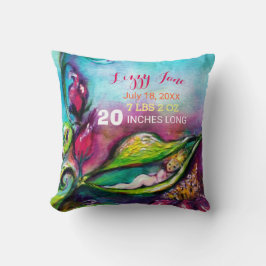 THUMBELINA SCHLAFEN IN ROSE BLÄTTER Kinderstatus Kissen