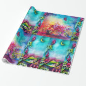 THUMBELINA SCHLAFEN ZWISCHEN BLÄTTER DER ROSE GESCHENKPAPIER (Ungerollt)