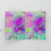 THUMBELINA SCHLAFEN ZWISCHEN BLÄTTER DER ROSE KARTE (Innenseite)