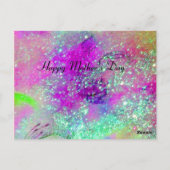 THUMBELINA SCHLAFEN ZWISCHEN BLÄTTER DER ROSE POSTKARTE (Rückseite)