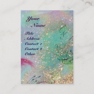 THUMBELINA SCHLAFEN ZWISCHEN BLÄTTER DER ROSE VISITENKARTE