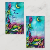 THUMBELINA SCHLAFEN ZWISCHEN BLÄTTER DER ROSE VISITENKARTE (Vorne/Hinten)