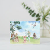 Thumbelina und Prince Fairy Tale Postkarte (Stehend Vorderseite)