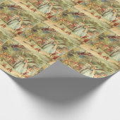 Thumbelina und Prince Wedding, Vintage Mairy Tales Geschenkpapier (Ecke)
