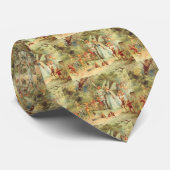 Thumbelina und Prince Wedding, Vintage Mairy Tales Krawatte (Gerollt)