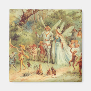 Thumbelina und Prince Wedding, Vintage Mairy Tales Magnet
